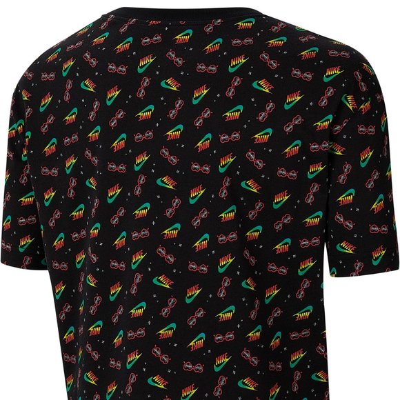 NIKE Women's Cotton Printed rainbow Cropped T-Shirt - Picture 2 of 4